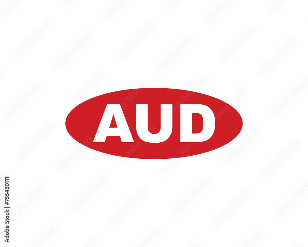 AUD logo design vector template AUD logo design vector template