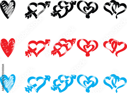 Heart SVG Bundle  Valentine Heart Svg  Sketch Svg  Love Svg  Heart Shape Svg  Hand Drawn Heart Svg  Doodle Heart Svg  Hearts In Heart Svg 
