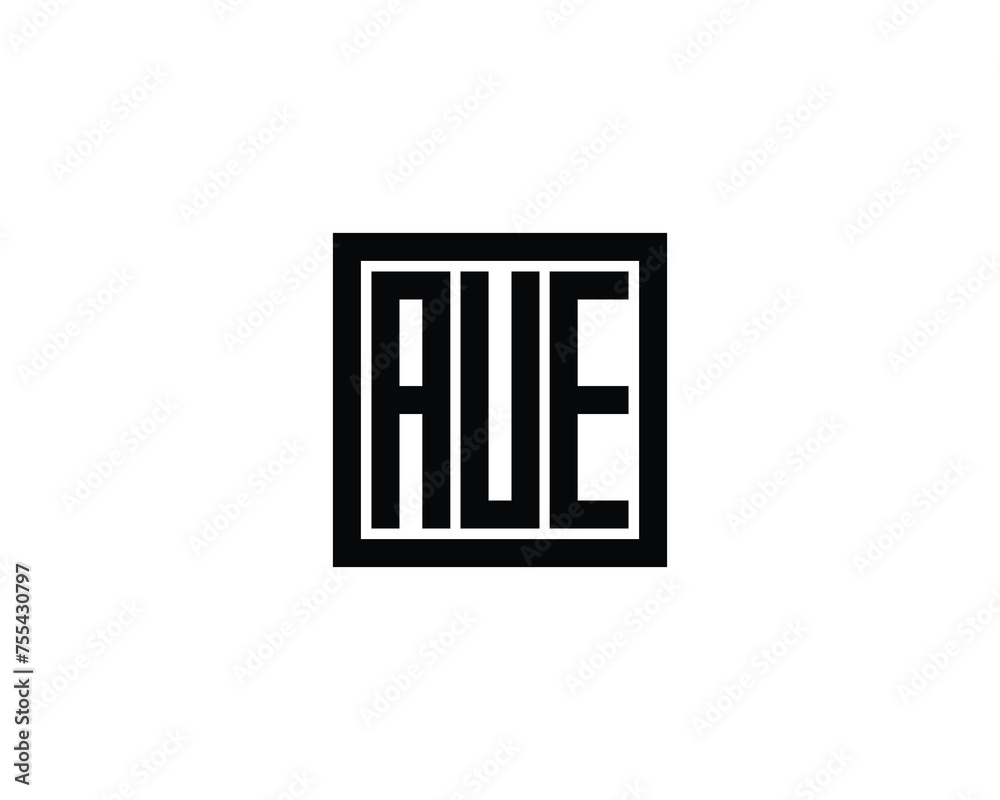 AUE logo design vector template AUE logo design vector template
