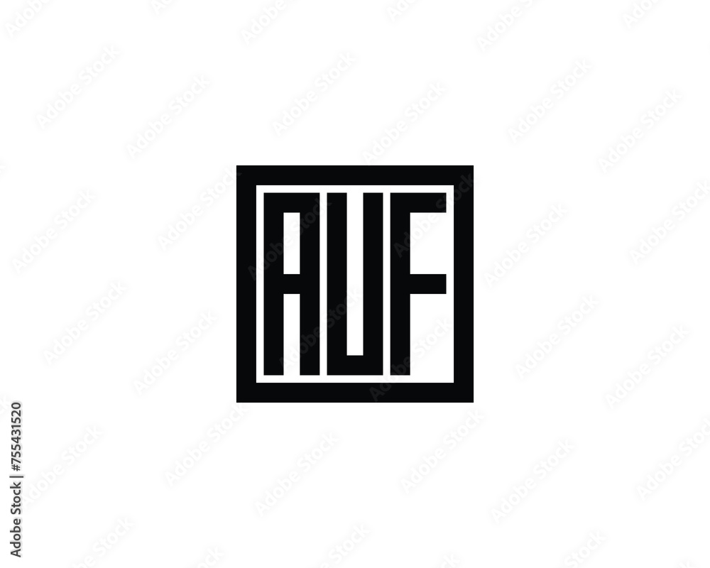 AUF Logo design vector template AUF Logo design vector template