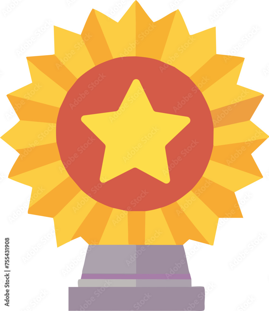 Exquisite Gold Trophy Award with Star Vector Design: A Symbol of Achievement and Excellence Exquisite Gold Trophy Award with Star Vector Design: A Symbol of Achievement and Excellence