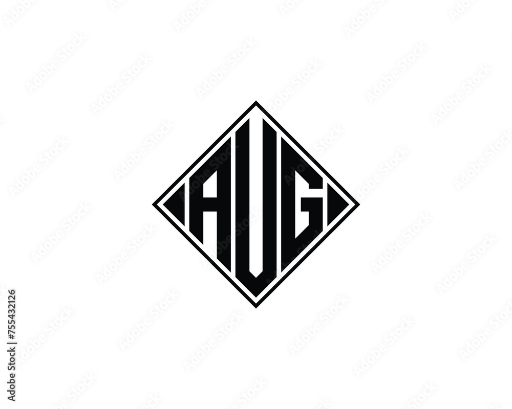 AUG logo design vector template AUG logo design vector template