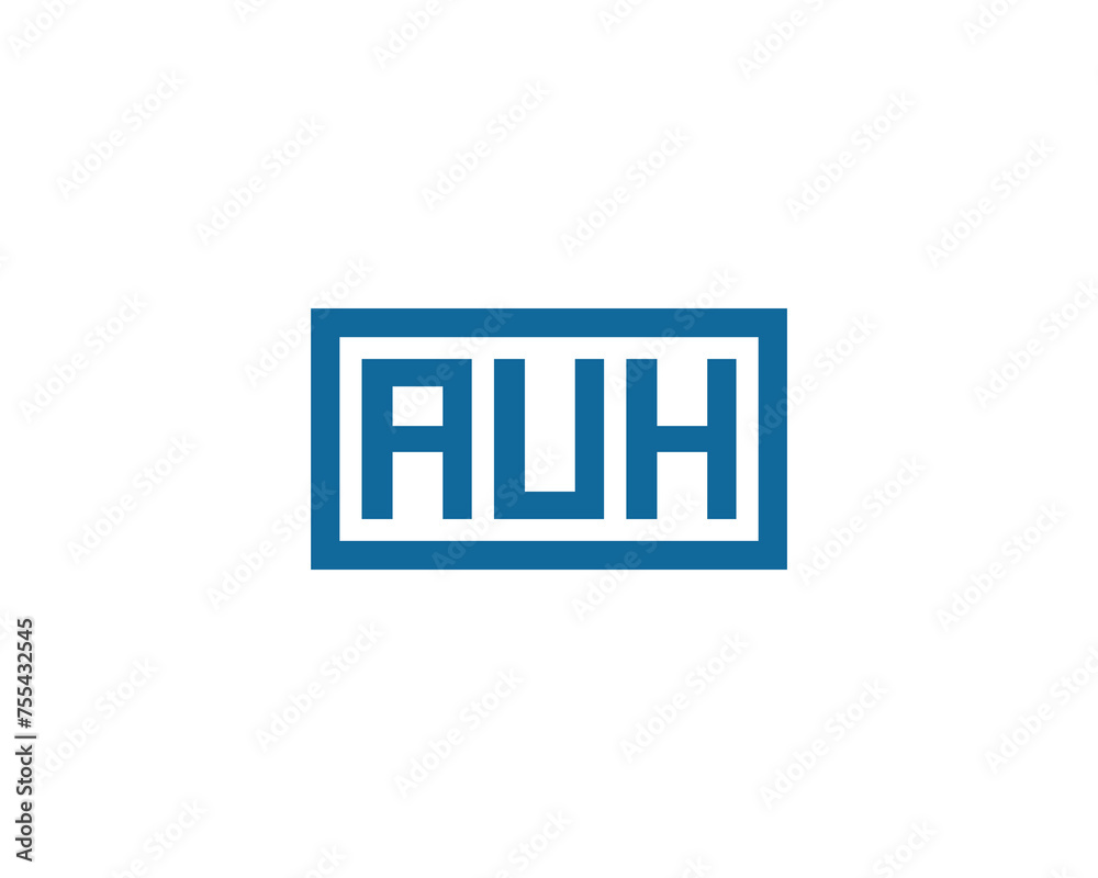 AUH logo design vector template AUH logo design vector template