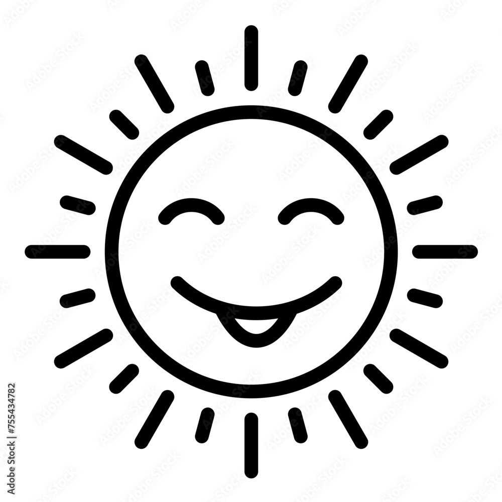 Vector Design Sunny Icon Style