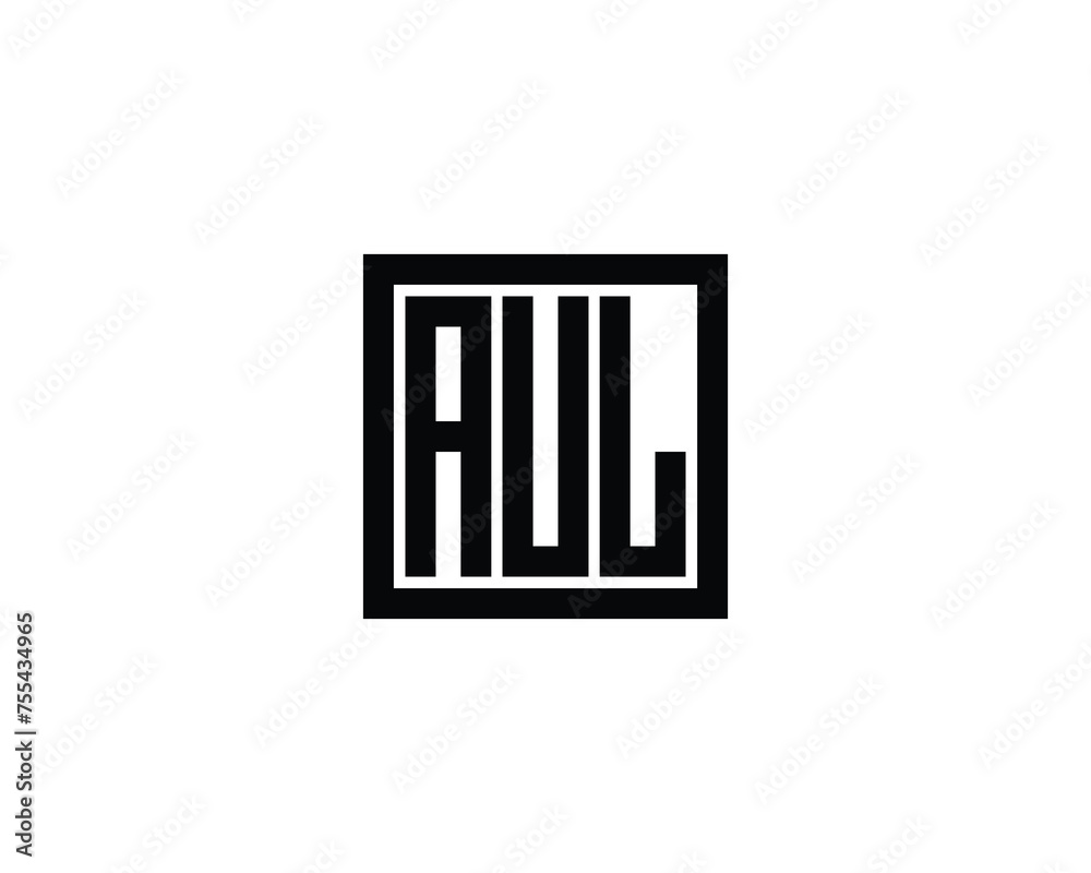 AUL Logo design vector template