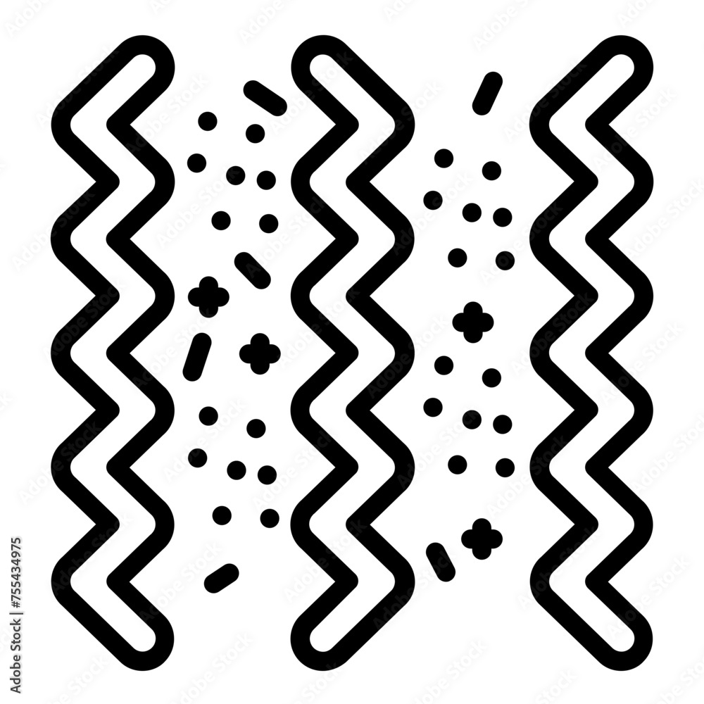 Vector Design Streamers Icon Style Vector Design Streamers Icon Style
