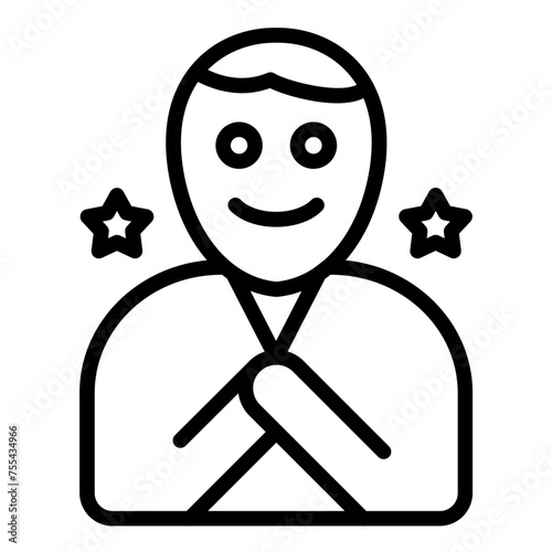 Vector Design Blissful Icon Style