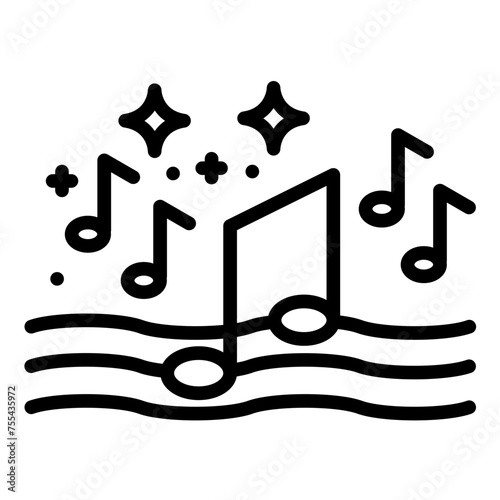 Fotografija Vector Design Musical Icon Style