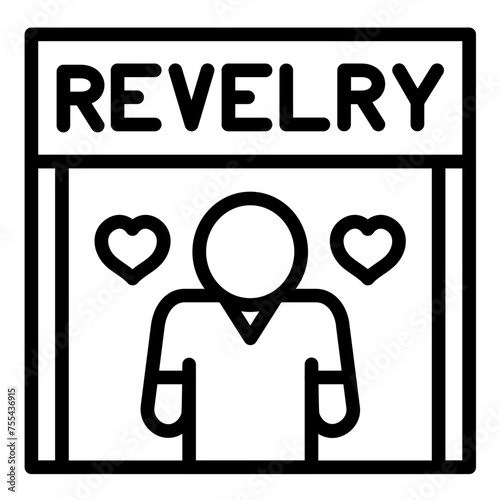 Vector Design Rapturous Revelry Icon Style