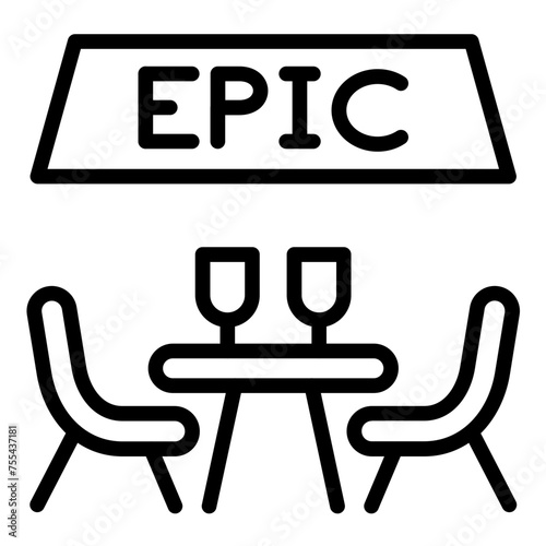 Vector Design Epic Soiree Icon Style