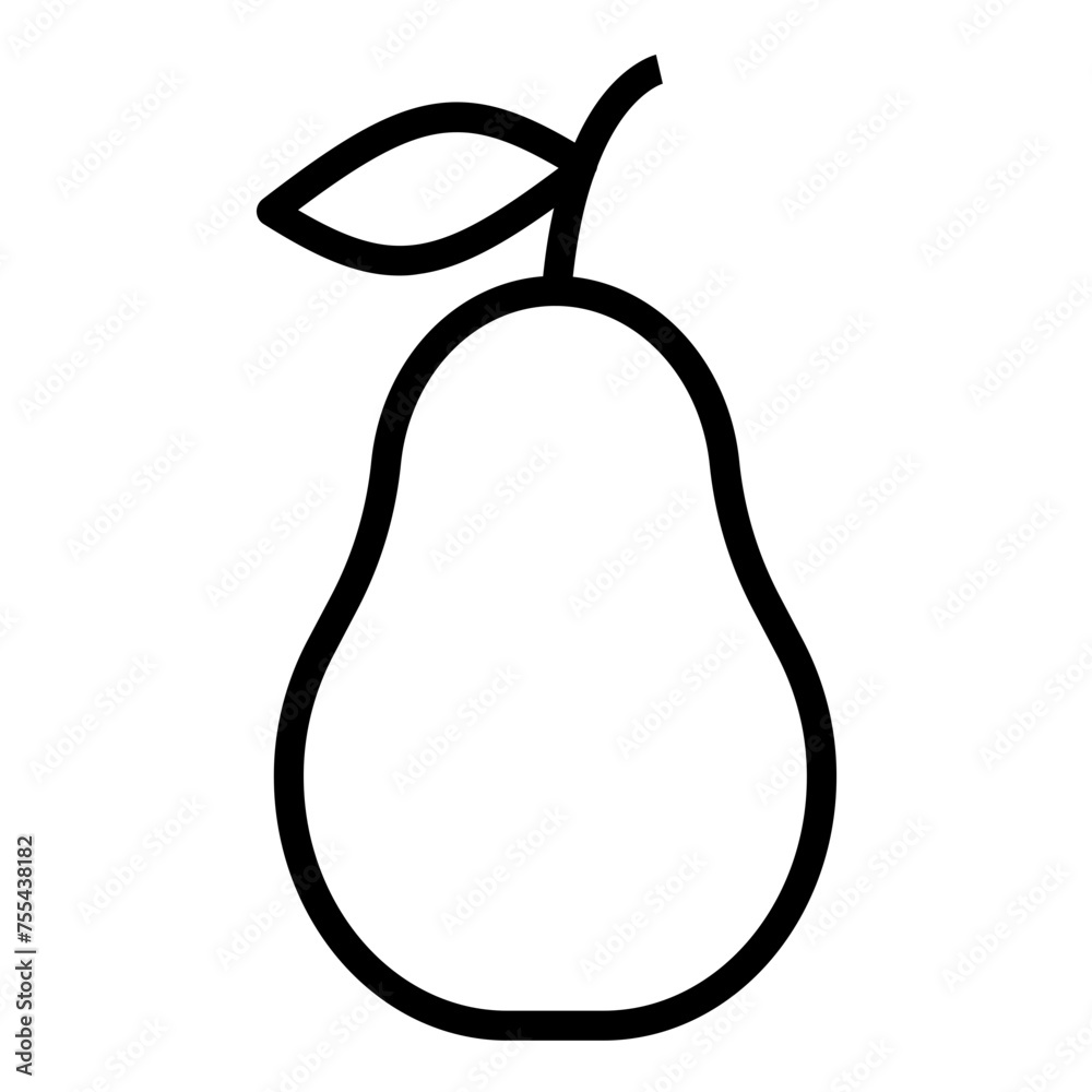 Vector Design Pear Icon Style Vector Design Pear Icon Style
