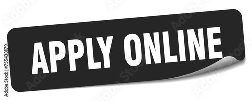 apply online sticker. apply online label