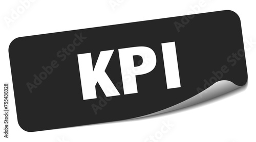 kpi sticker. kpi label