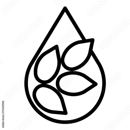 Vector Design Flaxseed Oil Icon Style
