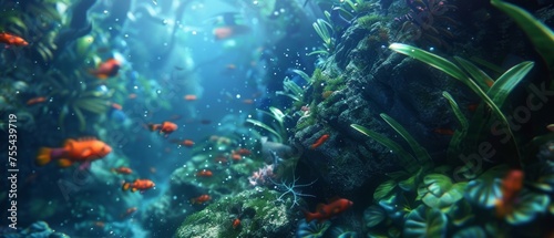 Tropical Fish And Reef Underwater Scene