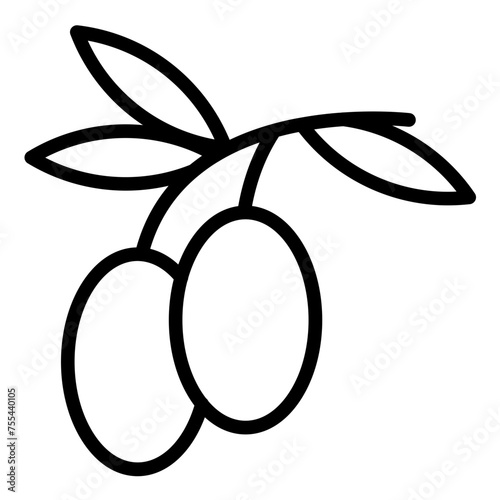 Vector Design Olive Whirl Icon Style