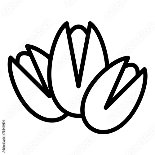Vector Design Pistachio Paradise Icon Style