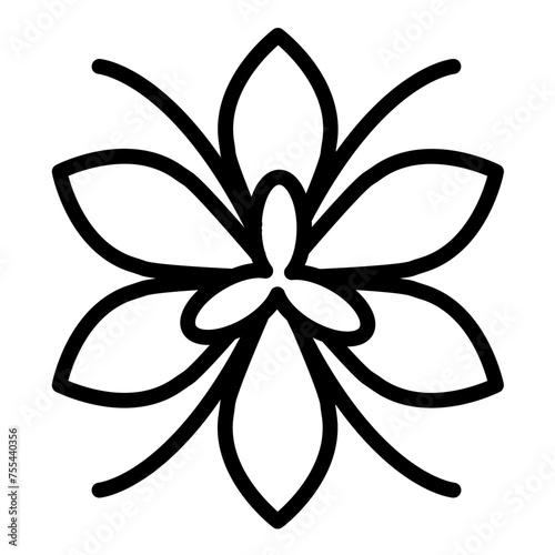 Vector Design Saffron Savor Icon Style