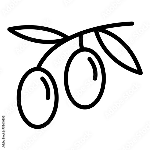 Vector Design Olive Ovation Icon Style
