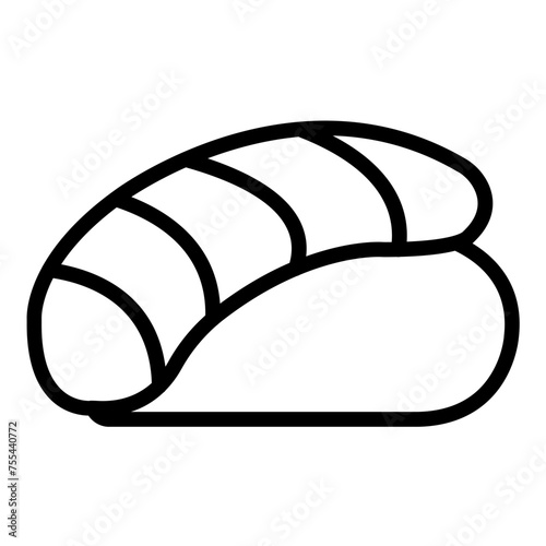 Vector Design Sushi Swirl Icon Style