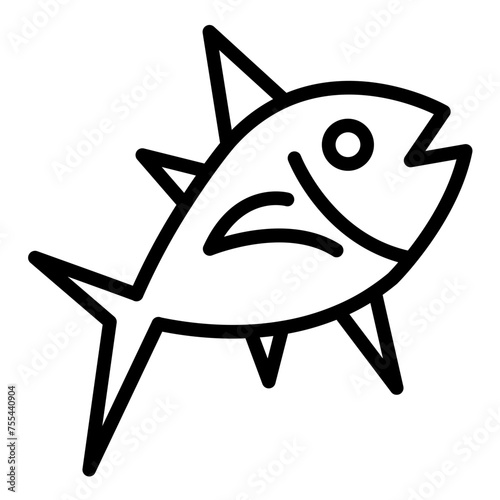 Vector Design Tuna Twist Icon Style