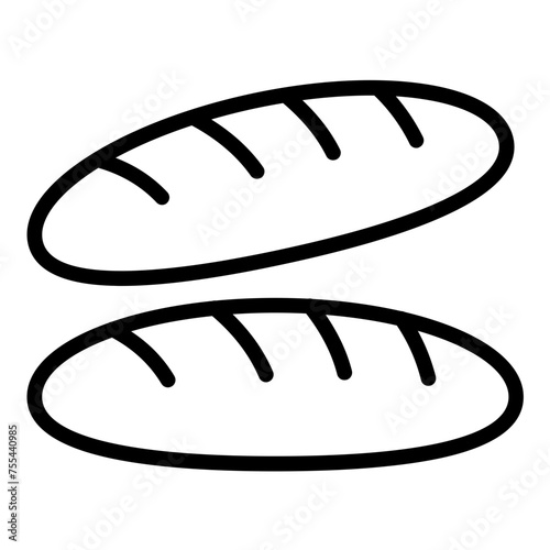 Vector Design Baguette Ballet Icon Style