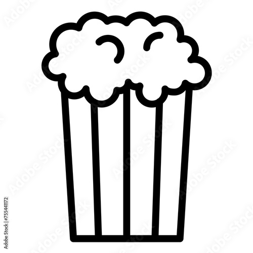 Vector Design Popcorn Pinnacle Icon Style