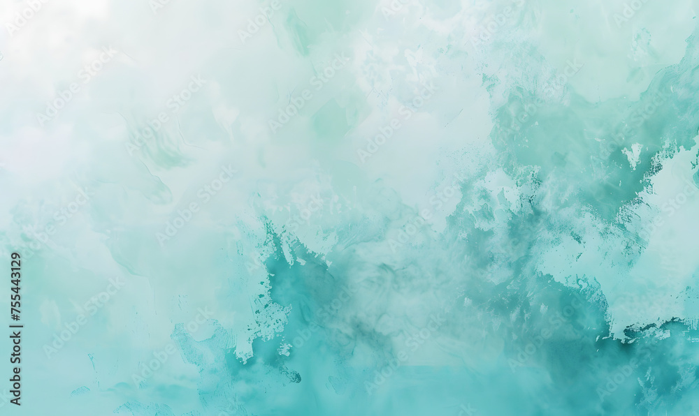 Fototapeta premium A clean background in mint green or turquoise,Generative AI 