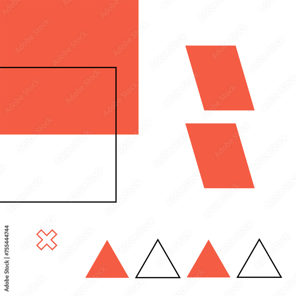 Abstract memphis geometric shape background Abstract memphis geometric shape background