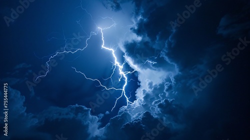lightning lighting in the sky