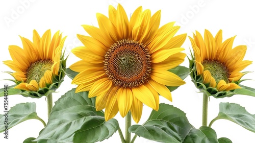 Sunflowers in full bloom  their golden petals symbolizing joy and the energy of life.