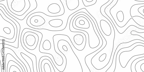 Modern Terrain topographic map. Mountain contour height lines background. paper texture Imitation of a geographical map shades. Black and white abstract background vector. 3D waves. Marble texture.