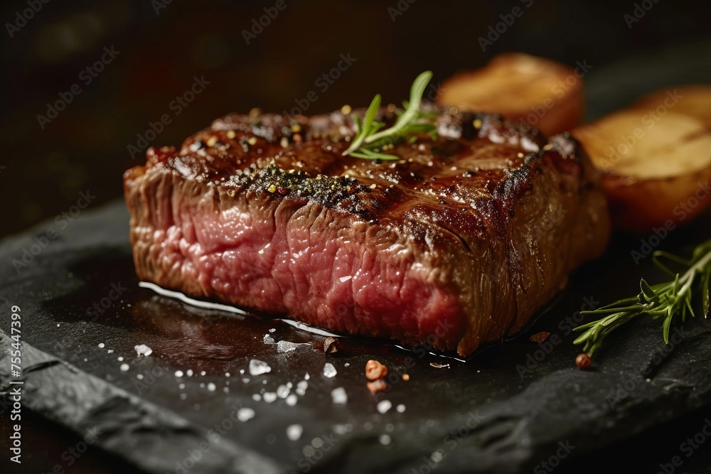 Seared Steak with Herbs