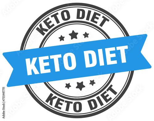keto diet stamp. keto diet label on transparent background. round sign
