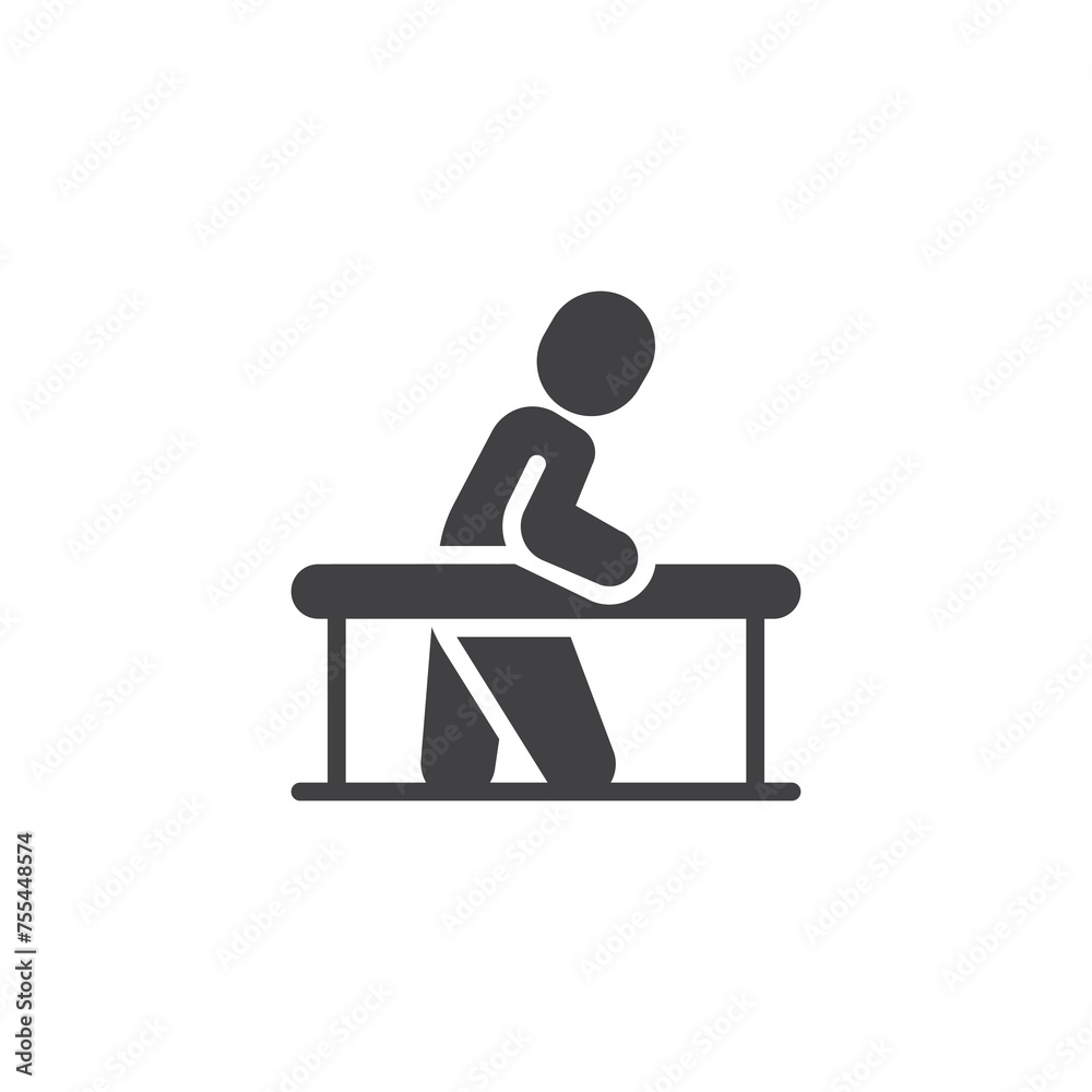 Rehabilitation service vector icon Rehabilitation service vector icon