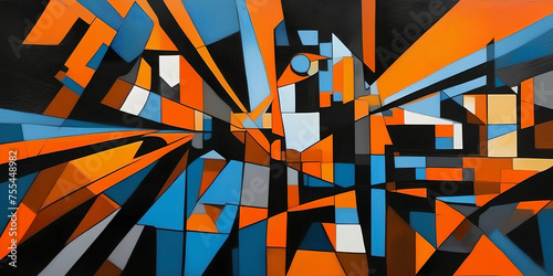Art background, Cubo-Futuri...