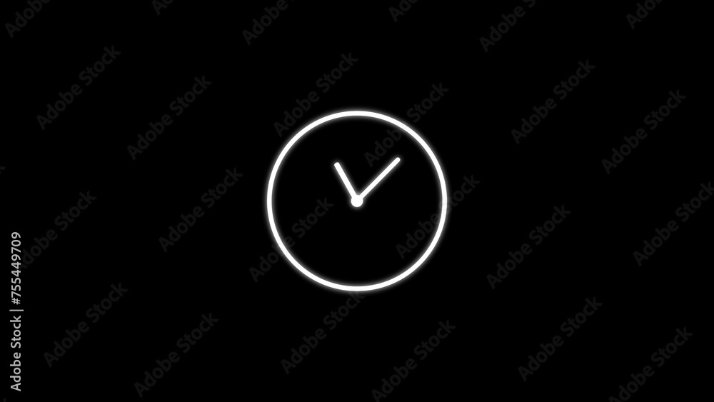 Abstract new wall clock icon illustration. Abstract new wall clock icon illustration.