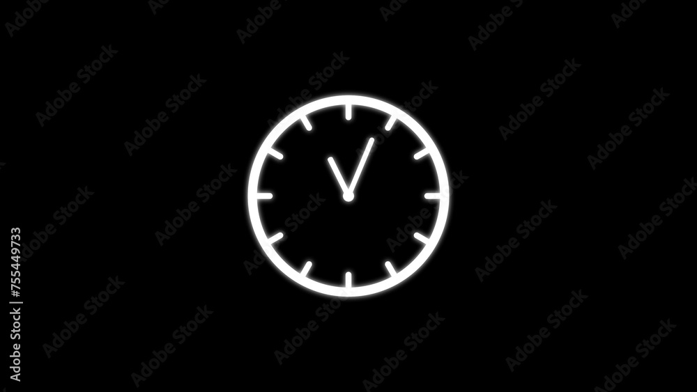 Abstract new wall clock icon illustration. Abstract new wall clock icon illustration.