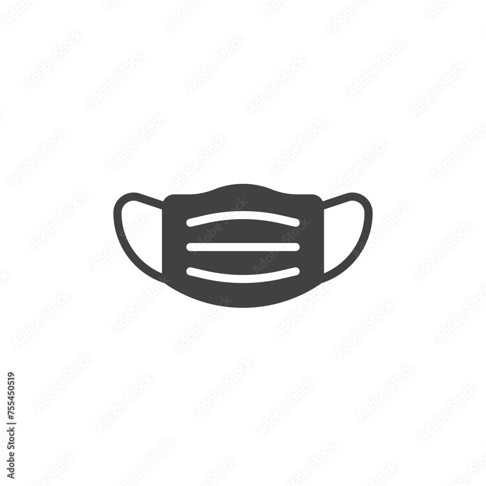 Medical face mask vector icon Medical face mask vector icon