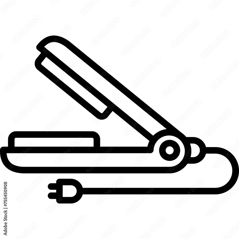 Hair Straightener Icon Hair Straightener Icon