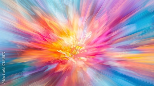 Colorful explosion of light and motion