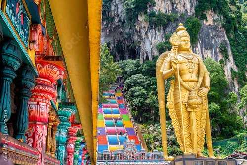 Photography views of batu caves in kuala lumpur, malaysia