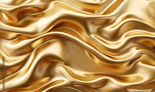 Luxury golden background. 3d illustration, Generative AI 