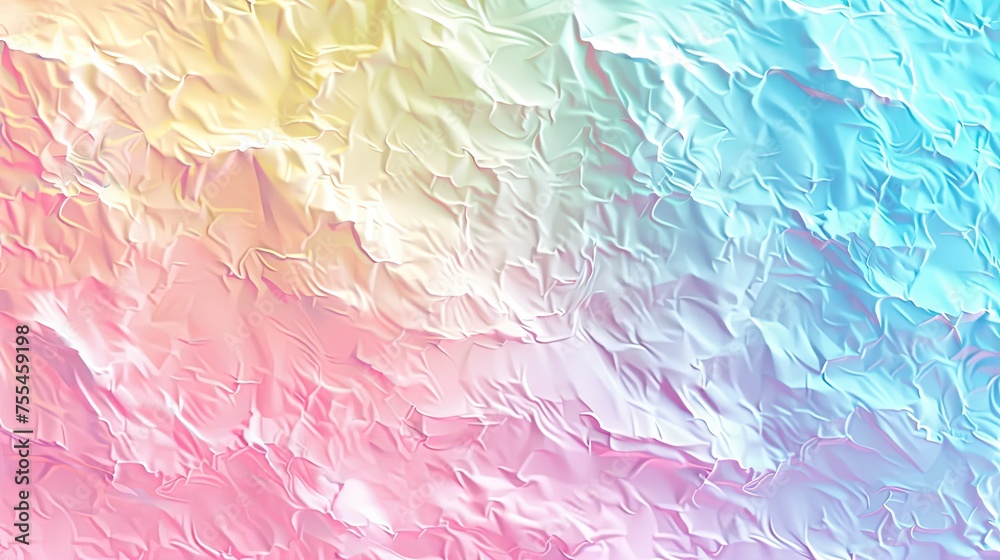 Colorful creased paper effect in pastel tones