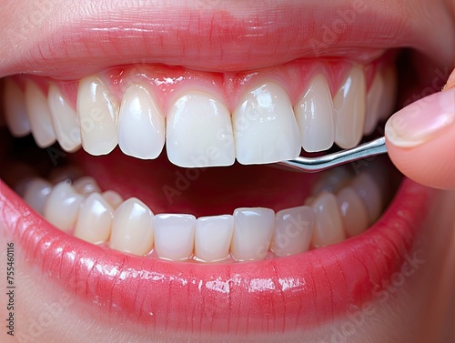 Dental check up at the clinic