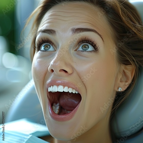 Dental check up at the clinic