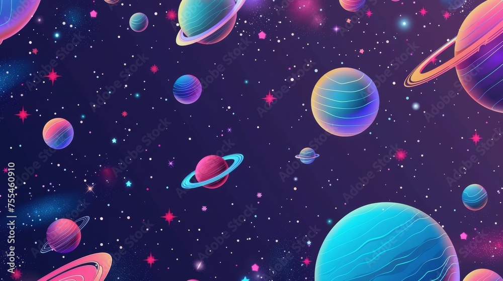 Y2k poster template with simple, abstract elements such as planets, stars, icons, and typography. Modern set with space banner or pint layout. Y2k poster template with simple, abstract elements such as planets, stars, icons, and typography. Modern set with space banner or pint layout.
