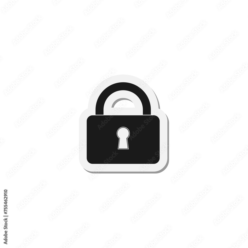 Lock, padlock icon isolated on transparent background Lock, padlock icon isolated on transparent background