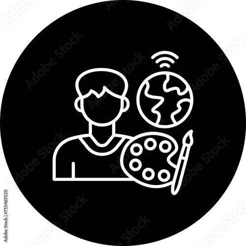 Digital nomad Icon