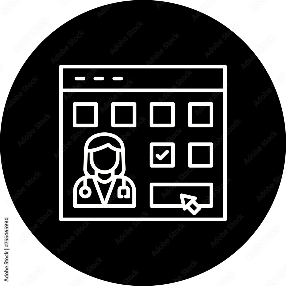 Online appointment Icon Online appointment Icon